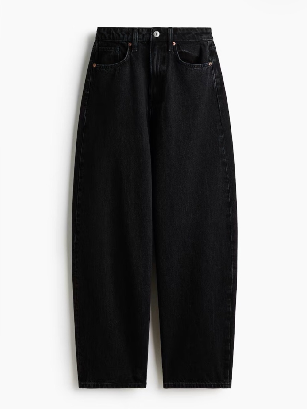 H&M High-Waist Barrel Leg Jeans
